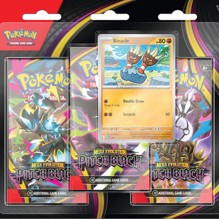 Pokémon TCG: Mega Evolution – Pitch Black 3-Pack Booster (SKU: 12863700)