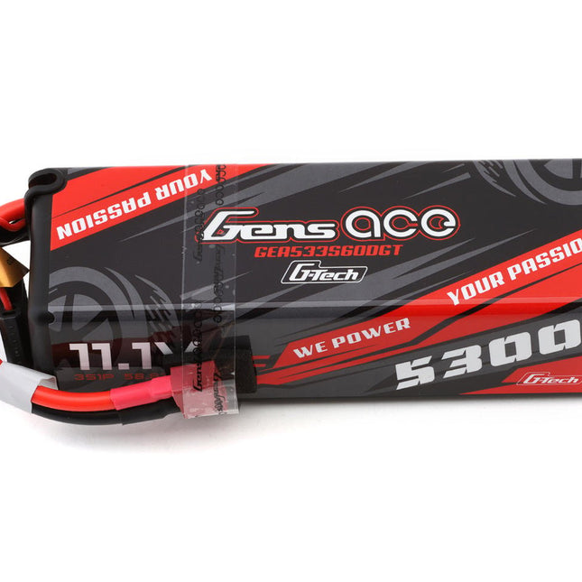 Gens Ace G-Tech Smart 3S LiPo Battery 60C (11.1V/5300mAh) – T-Style Connector  Part Number: GEA533S60DGT