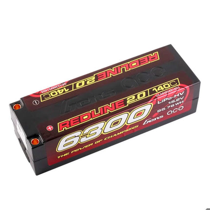 Gens Ace Redline 2.0 4S LiHV Battery 140C (15.2V/6300mAh) w/5.0mm Bullet