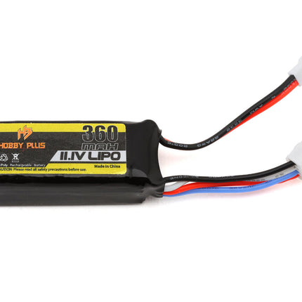 HobbyPlus 3S (11.1V / 360mAh) 20C LiPo Battery w/JST-MCX Connector HBP240491