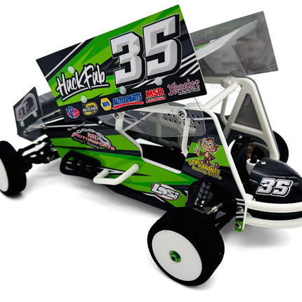 HackFab Losi Mini-B Bolt-On Sprint Car Lexan Body Kit (Clear) – HFB02045