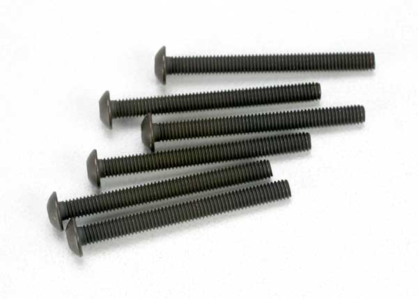 Traxxas 3x30mm Button Head Machine Screws (6) Part Number: 2582