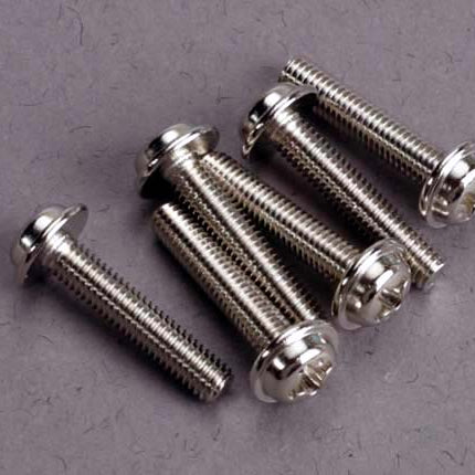 Traxxas 3x15mm Washer Head Phillips Screws (6) #3187