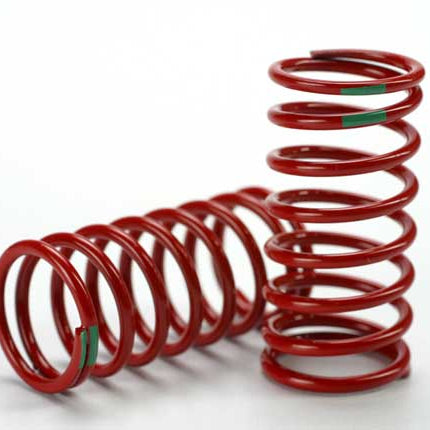 Traxxas Shock Springs (Green – GTR 3.5 Rate, Std. Rear 90mm, Revo) (2) – 5438
