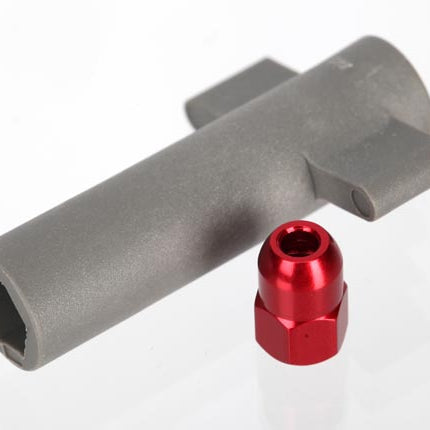 Traxxas Aluminum Antenna Crimp Nut & Antenna Nut Tool Set (Red) (5526R)
