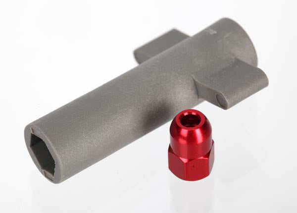 Traxxas Aluminum Antenna Crimp Nut & Antenna Nut Tool Set (Red) (5526R)