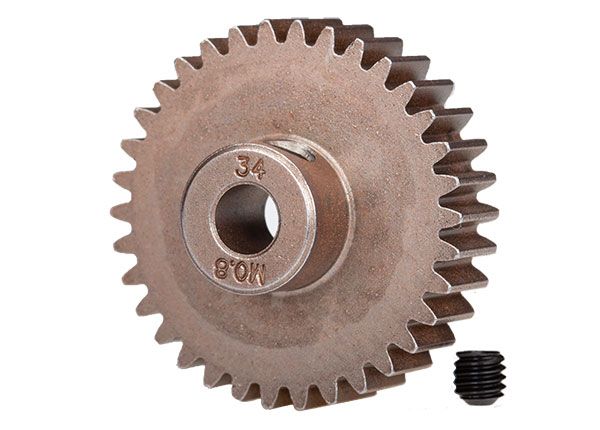 Traxxas 32P Hardened Steel Pinion Gear (34T, 5mm Bore) – Part #5639