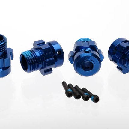Traxxas 17mm Aluminum Splined Wheel Hub Set (Blue) – Part #6469
