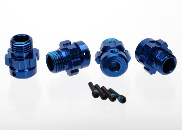 Traxxas 17mm Aluminum Splined Wheel Hub Set (Blue) – Part #6469