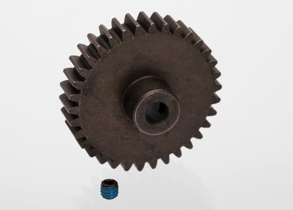 Traxxas 34-Tooth Pinion Gear (1.0 Mod, 5mm Bore) – Part #6493