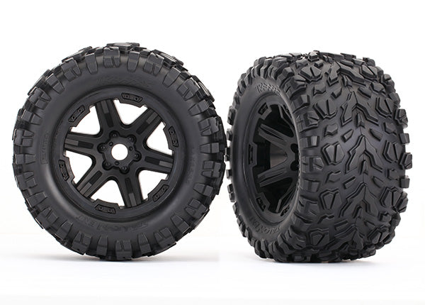 Traxxas Talon EXT 3.8" Pre-Mounted Tires w/ 17mm Hex (Black) (2) 8672