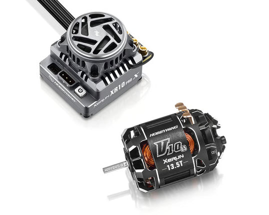 Hobbywing XR10 Pro G3X Stock Spec Sensored Brushless ESC & V10 G5 13.5T Motor Combo (Torque) 38020812