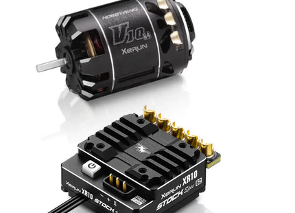 Hobbywing XR10 Stock Spec G2 ESC / V10 G4R 17.5T Sensored Brushless Combo Part #: 38020378