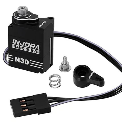 Injora SCX30 N30 Nano High Torque Metal Gear Aluminum Servo w/Servo Saver INJS-N30