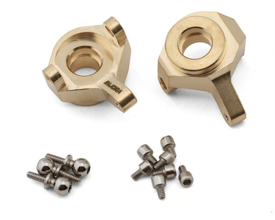 INJORA Axial SCX24 Brass Steering Knuckles – 8g Each (2) (INJSCX24-08)