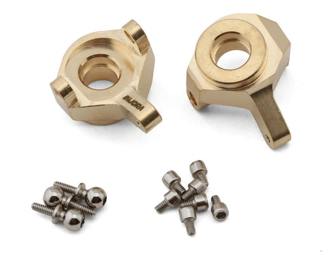 INJORA Axial SCX24 Brass Steering Knuckles – 8g Each (2) (INJSCX24-08)
