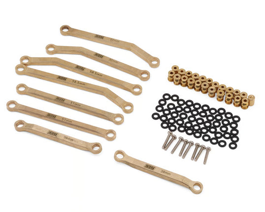 INJORA Axial SCX24 Brass High Clearance Chassis 4-Link Set – 37g (SCX24-126)