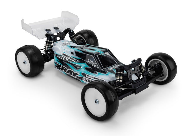 JConcepts XRAY XB2 2024 "F2" Lightweight Clear Buggy Body w/Two Wings