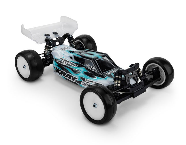JConcepts XRAY XB2 2024 "F2" Lightweight Clear Buggy Body w/Two Wings