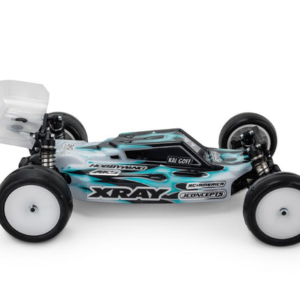 JConcepts XRAY XB2 2024 "F2" Clear Buggy Body w/Two Wings