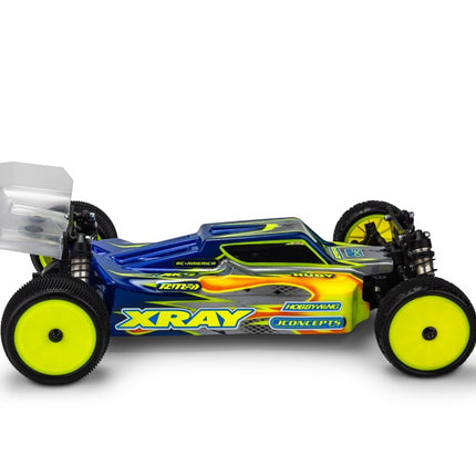 JConcepts XRAY XB4 2024 "S15" Lightweight Clear Buggy Body w/Two Wings
