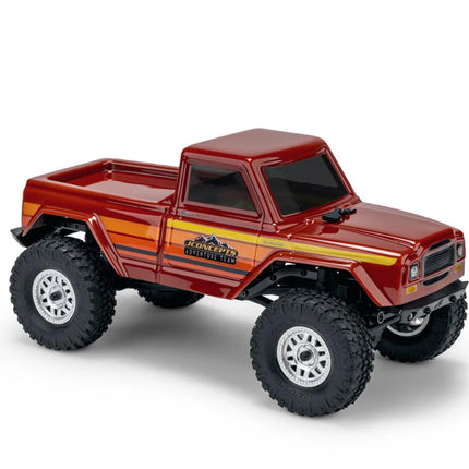 JConcepts SCX24 Warlord "Tucked" Pre-Trimmed Crawler Body (Clear) (5.2") 0649