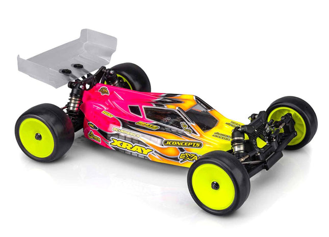 JConcepts XRAY XB2 2025 “P2” Buggy Body w/ Two Wings (Clear)  SKU: JC0691