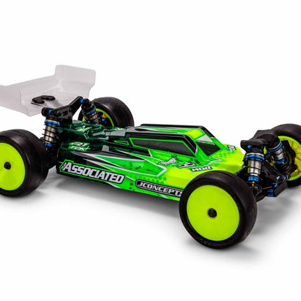 JConcepts Team Associated RC10B84 “F2” 1/10 4WD Buggy Body w/ Turf Wing (Clear)  SKU: JC0715 (Standard) / JC0715L (Lightweight)