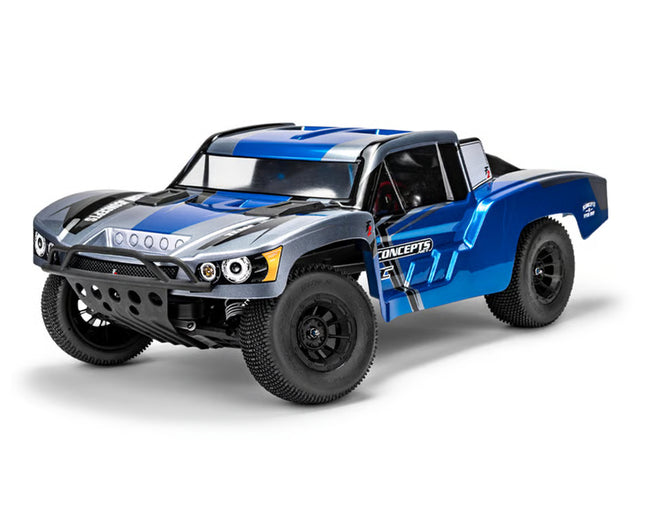 JConcepts F2 SCT 1/10 Pre-Trimmed Short Course Truck Body for Traxxas Slash – Clear, Clipless Mounting (JCO0729)