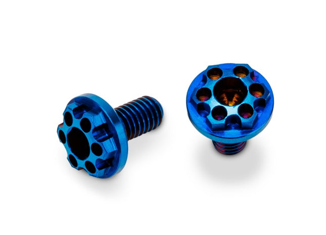 JConcepts 3x6mm Finnisher Titanium Motor Screws (Blue or Black) (2) (2549-1 / 2549-2)