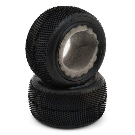 JConcepts Fuzz Bite LP 2.2" Rear Buggy Carpet Tires (Purple) (2) 3152-011
