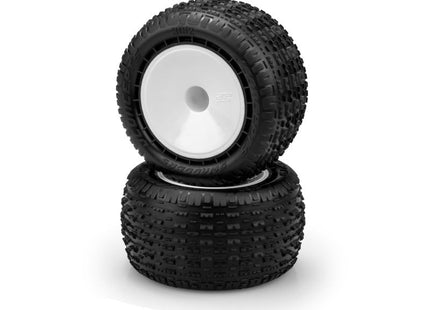 JConcepts Swaggers 2.2" Pre-Mounted Stadium Truck Tires (Pink) w/ 12mm Hex (White or Yellow Wheels) (2) 3162-101091 / 3162-201091