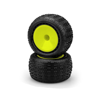 JConcepts Swaggers 2.2" Pre-Mounted Stadium Truck Tires (Pink) w/ 12mm Hex (White or Yellow Wheels) (2) 3162-101091 / 3162-201091
