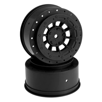 JConcepts 12mm Hex Hazard Short Course Wheels w/3mm Offset (Yellow, White, or Black) (2) (SC5M) 3344Y / 3344B / 3344W