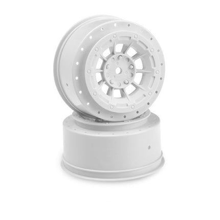 JConcepts 12mm Hex Hazard Short Course Wheels w/3mm Offset (Yellow, White, or Black) (2) (SC5M) 3344Y / 3344B / 3344W