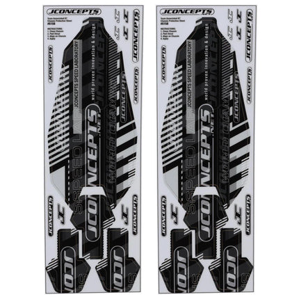 JConcepts RC10B7 Pre-Cut Chassis Protective Sheets (2) (5158)
