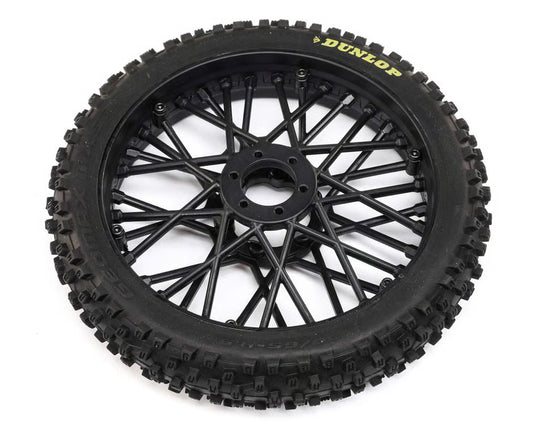 Losi Promoto-MX Dunlop MX53 Front Pre-Mounted Tire (Black) LOS46004