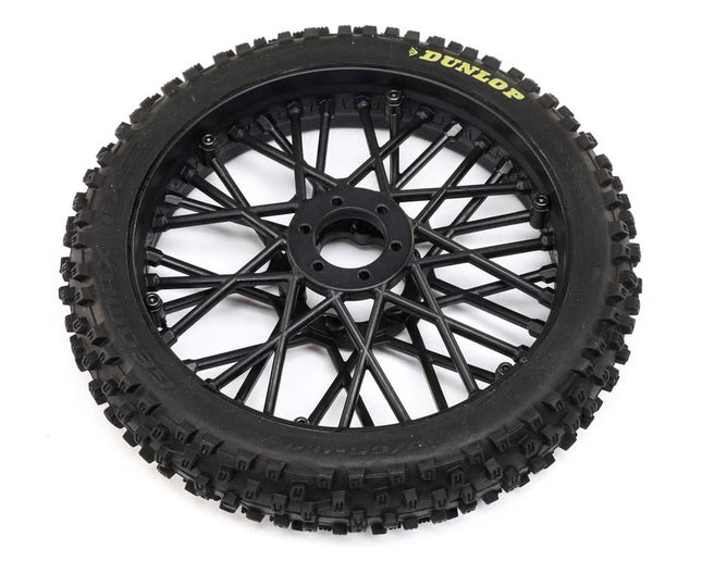 Losi Promoto-MX Dunlop MX53 Front Pre-Mounted Tire (Black) LOS46004