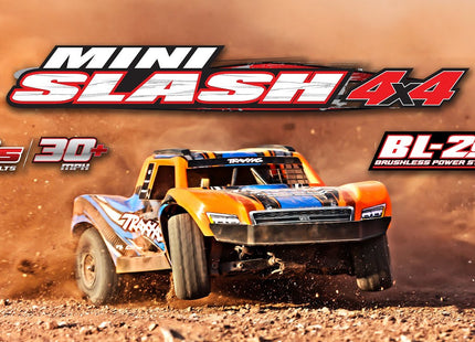 Traxxas Mini Slash® Brushless 1/16 4WD RTR Short Course Truck – 108164-1 (Yellow, Pink, Green, Orange)