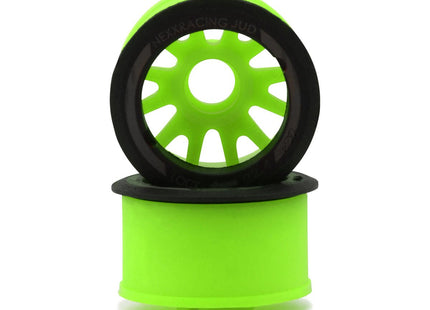 NEXX Racing Mini-Z “JUD” EVO Rear Threaded Side-Wall Carbon-Fiber Rims (2) Offset -1,0,1,2,3 - Red, Black, Grey, Green, or Yellow