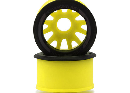 NEXX Racing Mini-Z “JUD” EVO Rear Threaded Side-Wall Carbon-Fiber Rims (2) Offset -1,0,1,2,3 - Red, Black, Grey, Green, or Yellow