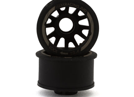 NEXX Racing Mini-Z “JUD” EVO Rear Threaded Side-Wall Carbon-Fiber Rims (2) Offset -1,0,1,2,3 - Red, Black, Grey, Green, or Yellow