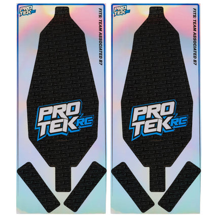 ProTek RC Team Associated B7 Chassis Protectors – Holographic Black (2) (PTK-1227)