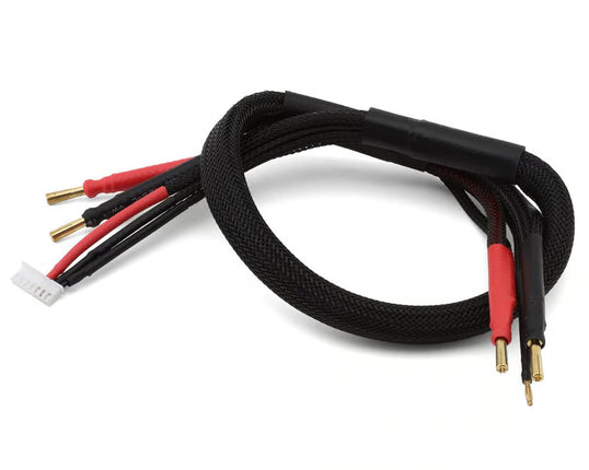 ProTek RC 2S High Current Charge/Balance Adapter (4mm to 4mm Solid Bullets) (10AWG Wire) (24") V1 (PTK-5373)