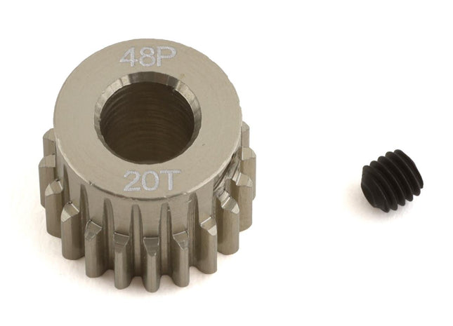ProTek RC 48P Lightweight Hard Anodized Aluminum Pinion Gear (5mm Bore) – 20T to 40T