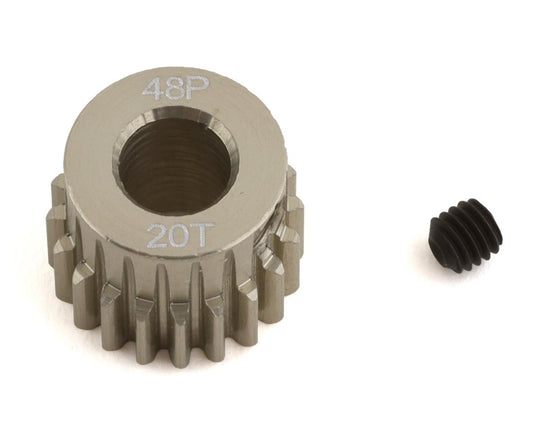ProTek RC 48P Lightweight Hard Anodized Aluminum Pinion Gear (5mm Bore) – 20T to 40T