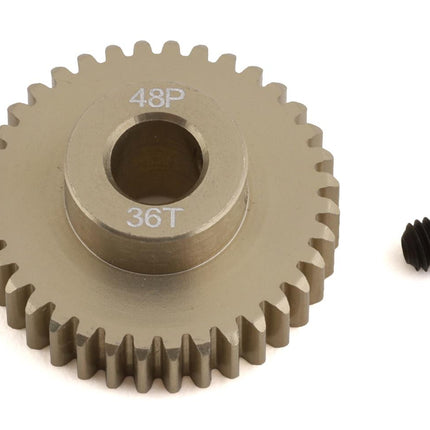 ProTek RC 48P Lightweight Hard Anodized Aluminum Pinion Gear (5mm Bore) – 20T to 40T