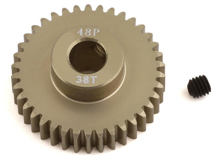 ProTek RC 48P Lightweight Hard Anodized Aluminum Pinion Gear (5mm Bore) – 20T to 40T