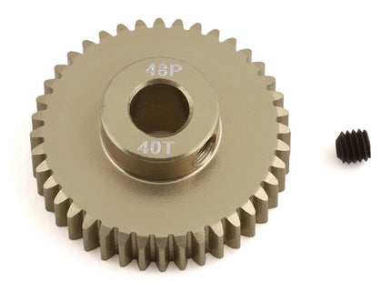 ProTek RC 48P Lightweight Hard Anodized Aluminum Pinion Gear (5mm Bore) – 20T to 40T