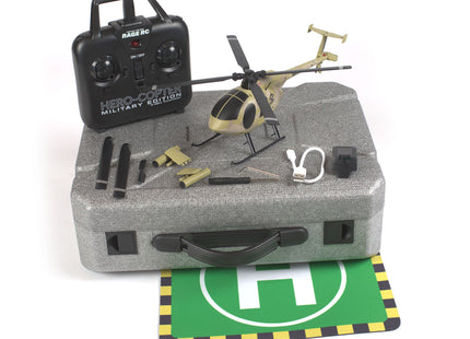 Rage RC Hero-Copter Military Edition 4-Blade RTF Helicopter (Army / Marines / Navy)